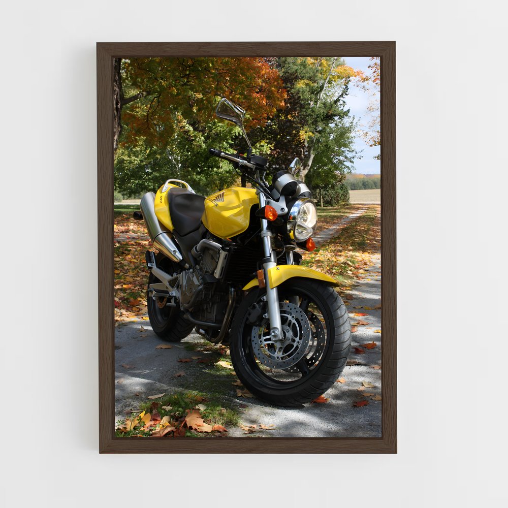 Poster Roadster Jaune – affiche Honda Moto (vue 5)